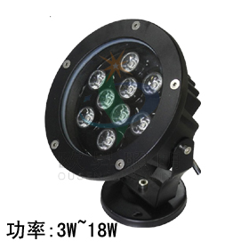 LED圆形投光灯3W~18W